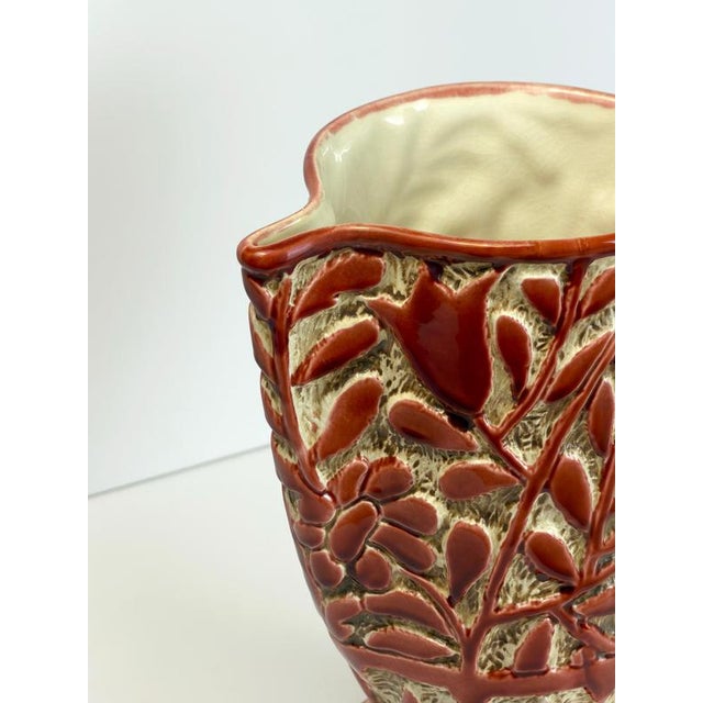 Art Deco Red Glazed Ceramic Model 656 Vase attributed to Beswick, England, 1930s For Sale - Image 6 of 10