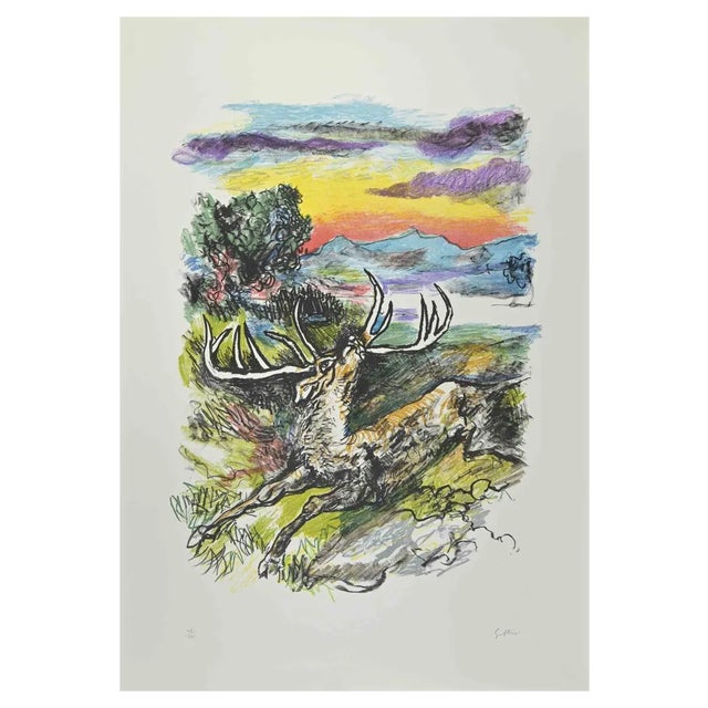 Renato Guttuso, Homage to Albrecht Durer, Lithograph, 1980s For Sale