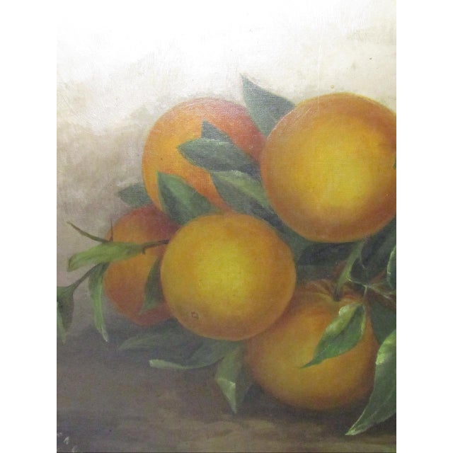 Wood Antique English Still Life Painting of Fruit For Sale - Image 7 of 14