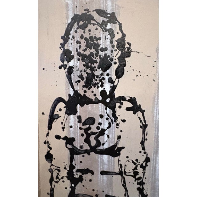 Christopher Shoemaker Abstract Figurative Painting by Christopher Shoemaker, 55” H X 47” W For Sale - Image 4 of 8