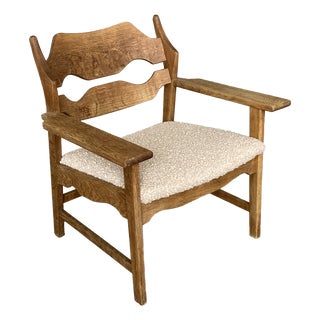 Razorblade Lounge Chair in Oak by Henning Kjærnulf for Nyrup Furniture Factory, 1960s For Sale