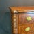 Antique Sheraton cookie corner 4 drawer chest in mahogany, distinguished by the characteristic incurved “cookie corner”...