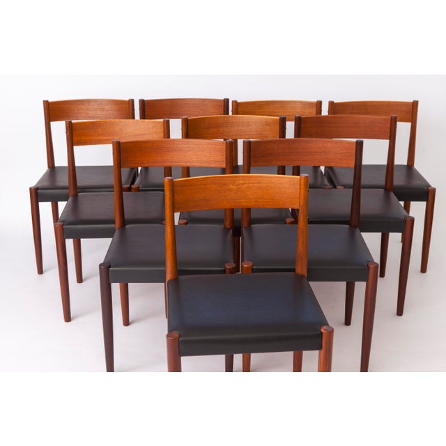 Teak Dining Chairs by Poul M. Volther for Frem Røjle, Denmark, 1960s, Set of 10 For Sale - Image 16 of 16