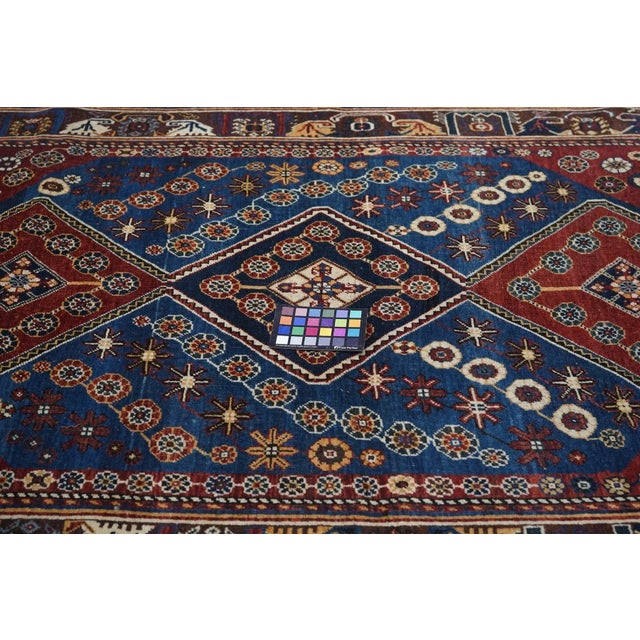 Antique Qashqai Rug 4'1'' x 6'10'' For Sale - Image 10 of 10