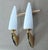 Mid-Century Modern Two Wall Sconces with White Tulip Glass Shades, 1970s, Set of 2 For Sale - Image 3 of 5