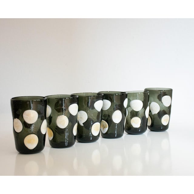 Vintage Tequila Drinking Set in Murano Glasses by Mariana Iskra for Ribes Studio, 2004, Set of 6 For Sale - Image 12 of 12