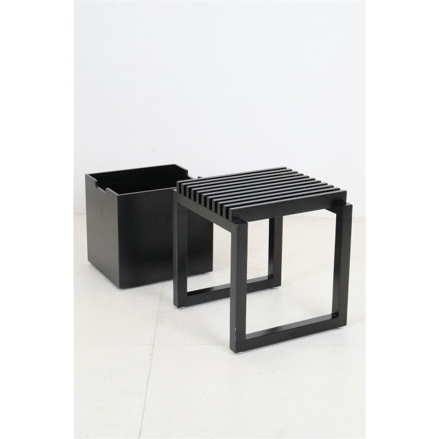 Vintage Cutter Stool and Box by Niels Hvass for Trip Trap, 1990s, Set of 2 For Sale - Image 13 of 13