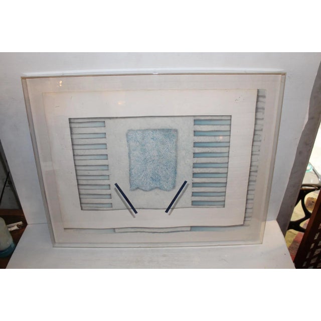 Abstract Abstract Print Enclosed in Plastic Case by Luis Mazzora For Sale - Image 3 of 10