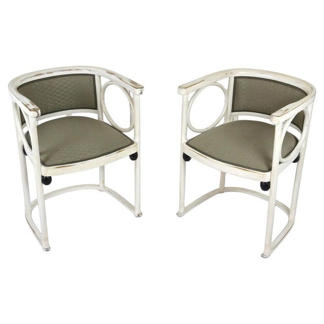 Antique Art Nouveau Armchairs by Josef Hoffmann, 1905, Set of 2 For Sale - Image 15 of 15