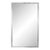 Beveled Wall Mirror With Polished Metal Frame – Modern Classic / Ralph Lauren Style – 35” X 23” For Sale