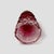 Victorian Cranberry Glass Sugar Caster Shaker 5.5” - Geometric Quilted Mold For Sale - Image 4 of 6