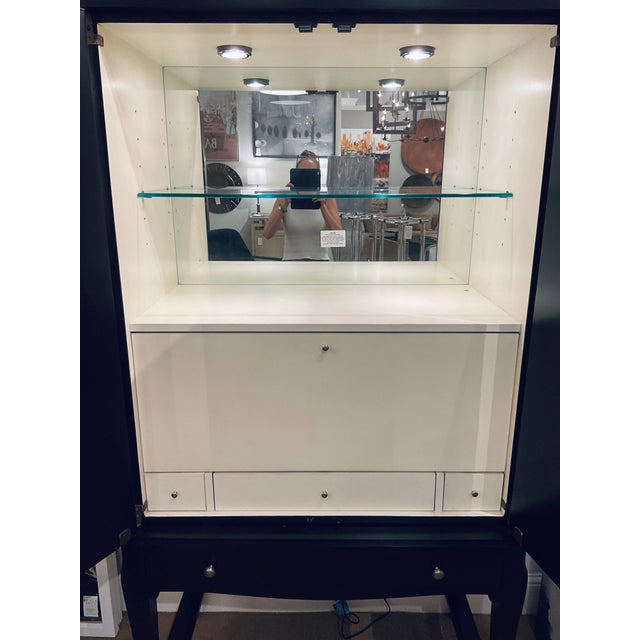 Century Modern Black Tribeca Bar Cabinet For Sale In Atlanta - Image 6 of 10