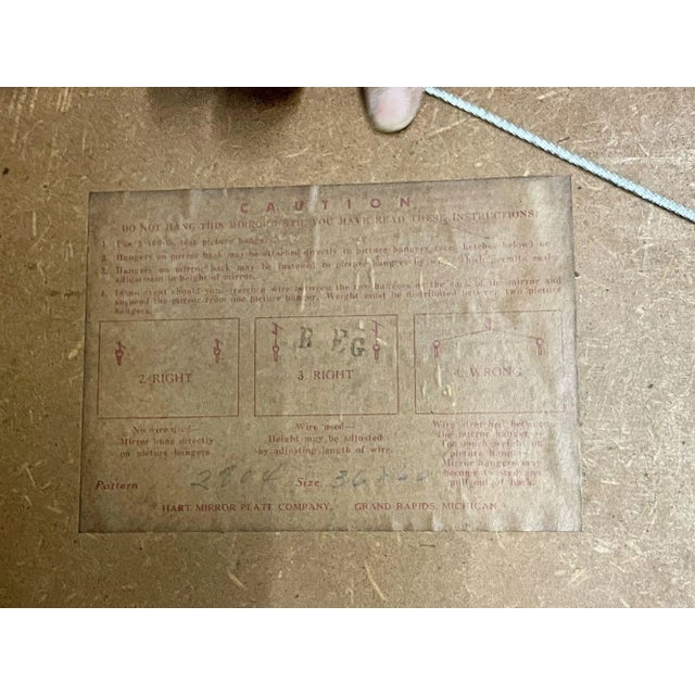 Glass Mid-Century Modern American Designer Console / Mantle Mirror For Sale - Image 7 of 8