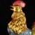 Late 20th Century Gilt Bronze Cloisonné Enamel Rooster Figure With Coin Motif For Sale In Los Angeles - Image 6 of 10