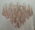 Round Light Pink and White Murano Art Glass Chandelier, 2000 For Sale - Image 7 of 10