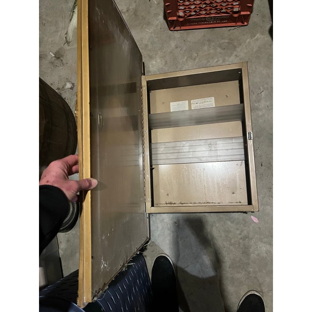 Wood Vintage Wood-Framed Medicine Cabinet For Sale - Image 7 of 11