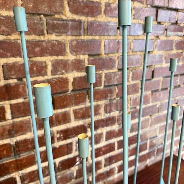 Mid 20th Century Blue Don Drumm Abstract Candelabra Sculpture For Sale - Image 5 of 7
