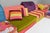 Large Mah Jong Sofa in Original Fabric attributed to Hans Hopfer for Roche Bobois, 1980s, Set of 35 For Sale - Image 9 of 18