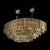 Modernist Hand-Blown Murano Glass 6-Tier Oblong Reeded Paneled Glass Chandelier For Sale - Image 15 of 18