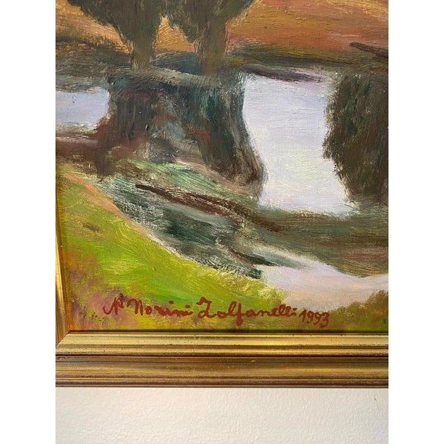 Morini Zolfanelli, Near Jussy, Switzerland, Oil on Wood, 1993 For Sale - Image 6 of 10