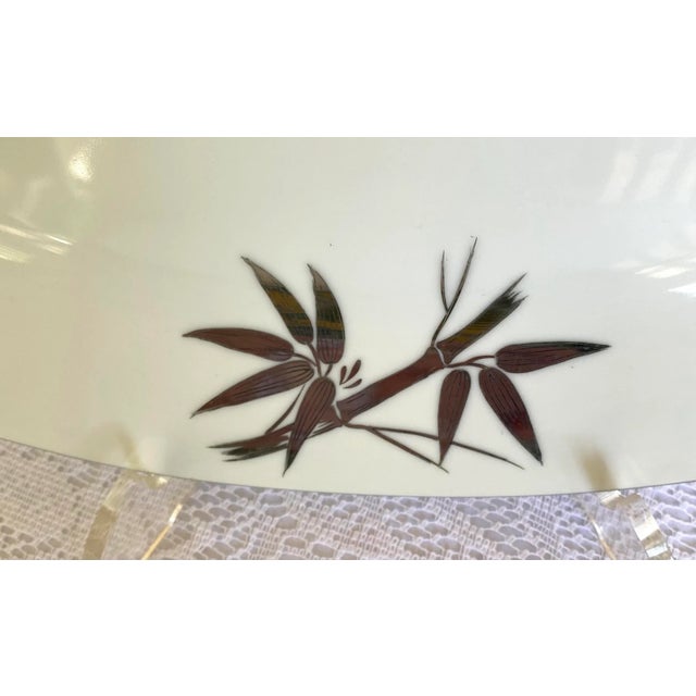 Early 21st Century DeVille “Matrimony” Japan Fine China Serving Set of 5 Pieces Platinum