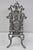 Vintage French Renaissance Victorian Style Cast Iron Magazine Rack With Cherubs For Sale - Image 9 of 15