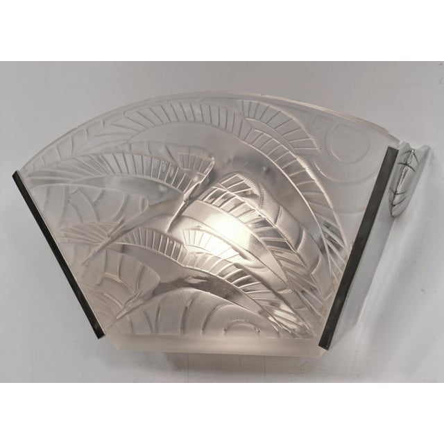 French Art Deco Wall Sconces by Pierre d'Avesn Lorrain Daum 1930 France #1 - A Pair For Sale - Image 6 of 18