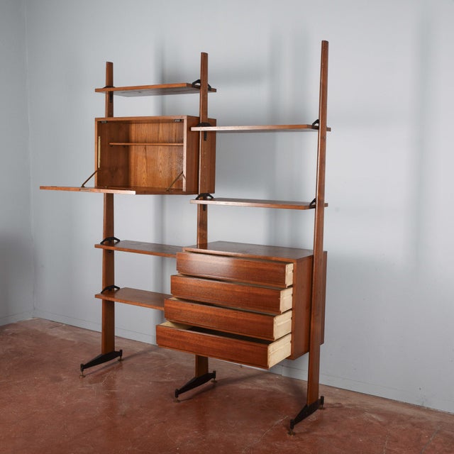Vintage Open Swedish Bookcase For Sale - Image 3 of 18