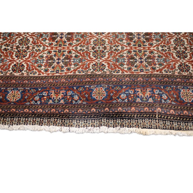 Textile Antique Persian Qashqai Rug 6'11'' X 10'6'' For Sale - Image 7 of 10
