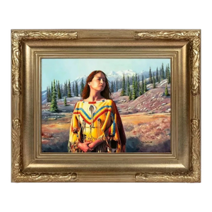 20th C. On Board, Signed M..s. Hollis, American, "Facing West Ii", Oil Painting!