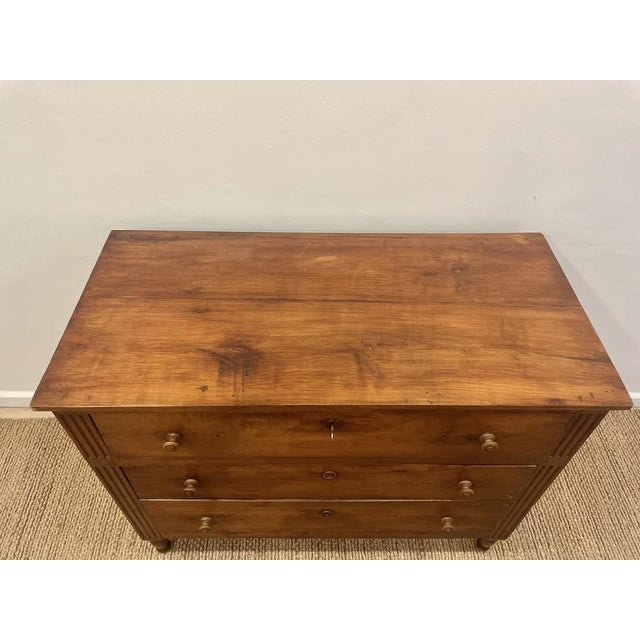 French Chest of Drawers in Walnut For Sale - Image 9 of 11