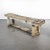 19th Century French Weathered Oak Low Workbench For Sale - Image 10 of 10