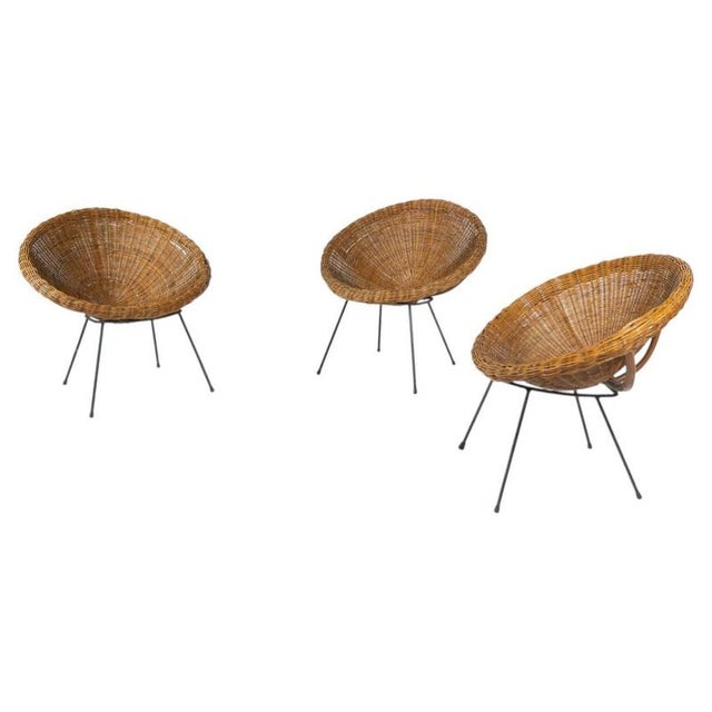 Mid-Century Rattan Armchair, 1970s For Sale - Image 17 of 17