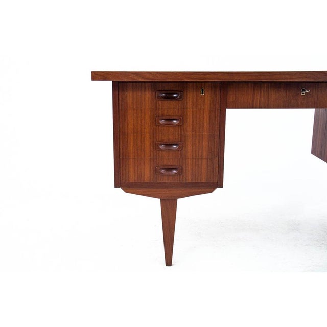 Mid-Century Modern Danish Teak Desk, 1960s For Sale - Image 3 of 13
