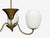 Metal 1940s Danish Modern, Pendant Light, Brass, Glass For Sale - Image 7 of 12