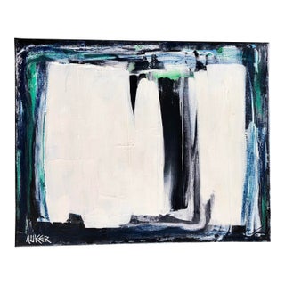 Contemporary Original Abstract Painting “Glacier “ by Cassandra Auker For Sale