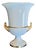 Large Amphora Vase in White Porcelain with Gold Rim and Double Handle from Fürstenberg, 1970s For Sale