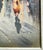1960s MCM 1960s French Street Scene Oil on Canvas Signed For Sale - Image 5 of 5