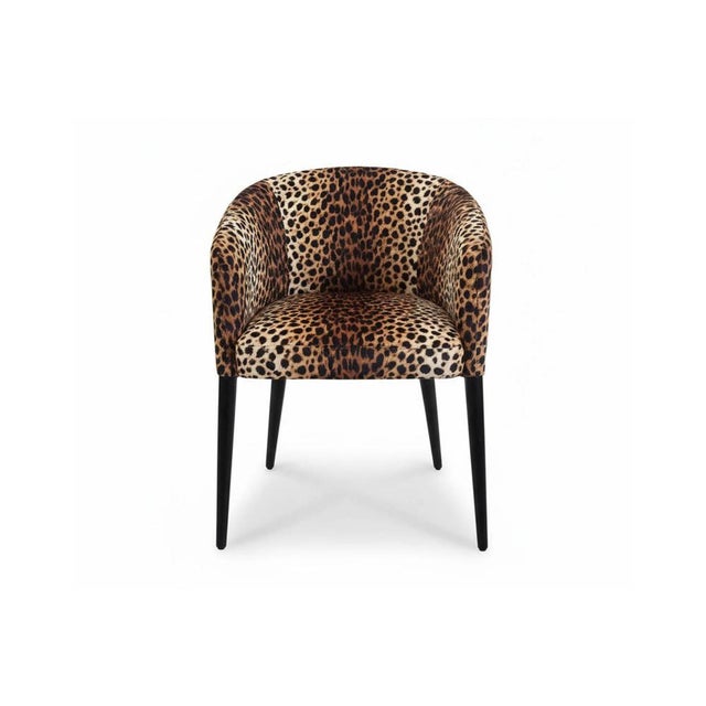 Utopía Dining Chair in Leopard Furry Velvet from Moanne For Sale - Image 4 of 5