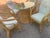 Avocado Vintage Set of 5 Pieces Bamboos and Rattan Dining Room Table and Chairs For Sale - Image 8 of 8