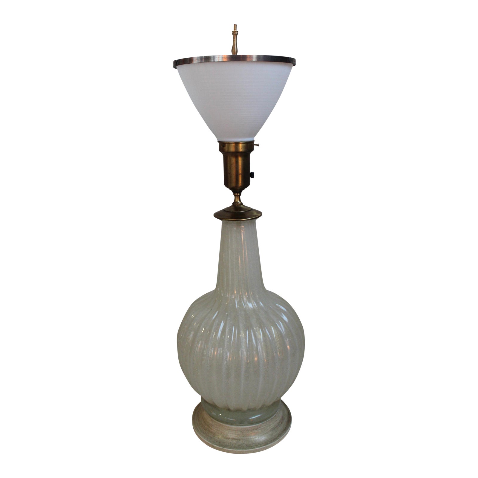 Italian Murano Glass Vase Lamp Chairish