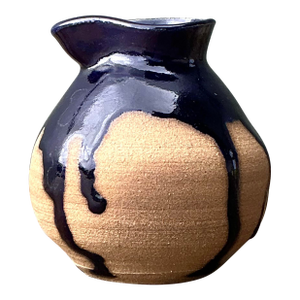 Vintage Original Studio Pottery Drip Glaze Small Pitcher