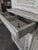 2000 - 2009 Norman Glass-Fronted 2-Body Buffet in Patinated Grey and White Oak For Sale - Image 5 of 11