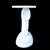 A sculptural console table crowned by a nautilus-shell-inspired base, finished in a newly lacquered coastal blue. The...