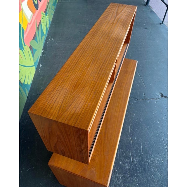 Mid Century Danish Modern Teak Hutch For Sale - Image 9 of 18