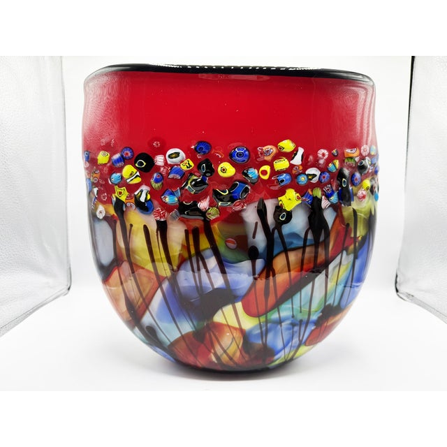 Murano Murrina Vase, 1980s For Sale - Image 17 of 17