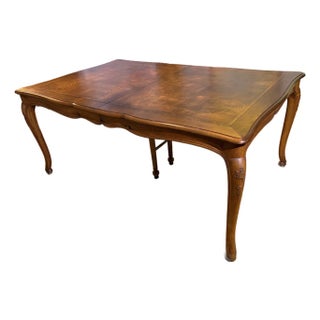 French Provincial Style 1964 Vintage Baker Dining Room Table For Sale