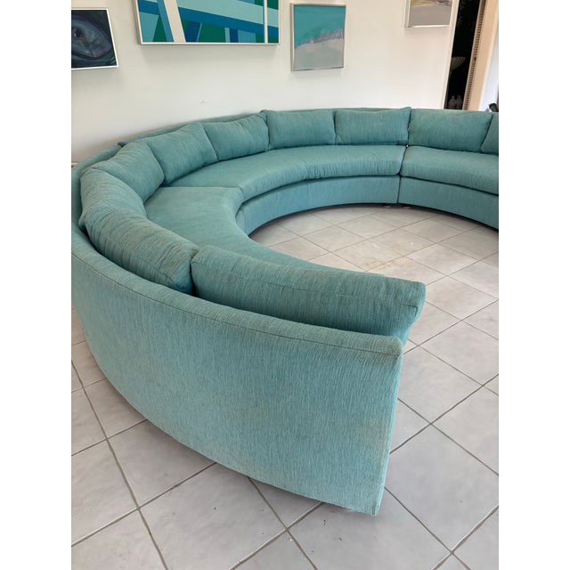 1970s 1970s Milo Baughman Attributed Circular Sectional Sofa For Sale - Image 5 of 11