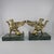 Metal Pair of Vintage Brass Griffin Bookends With Green Marble Bases For Sale - Image 7 of 10