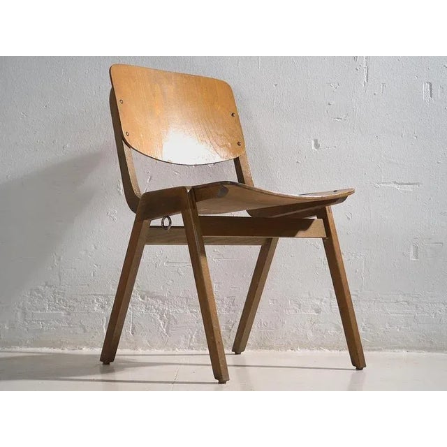 Brown Vintage Dining Chairs from Thonet, 1950, Set of 4 For Sale - Image 8 of 13